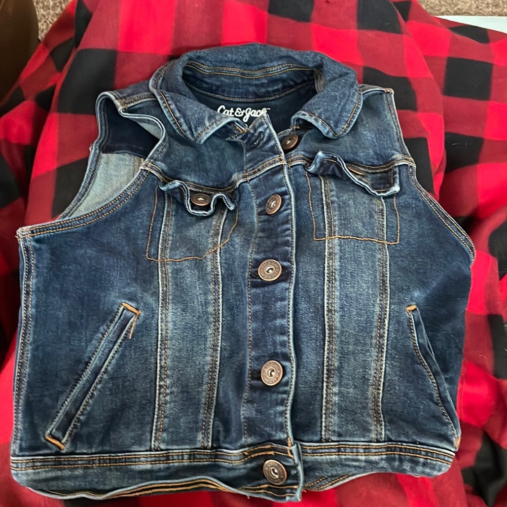 Cat and Jack denim tank jacket